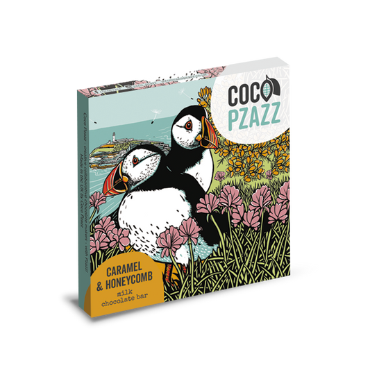 Fox and Boo collaborate with Coco Pzazz, puffin chocolate