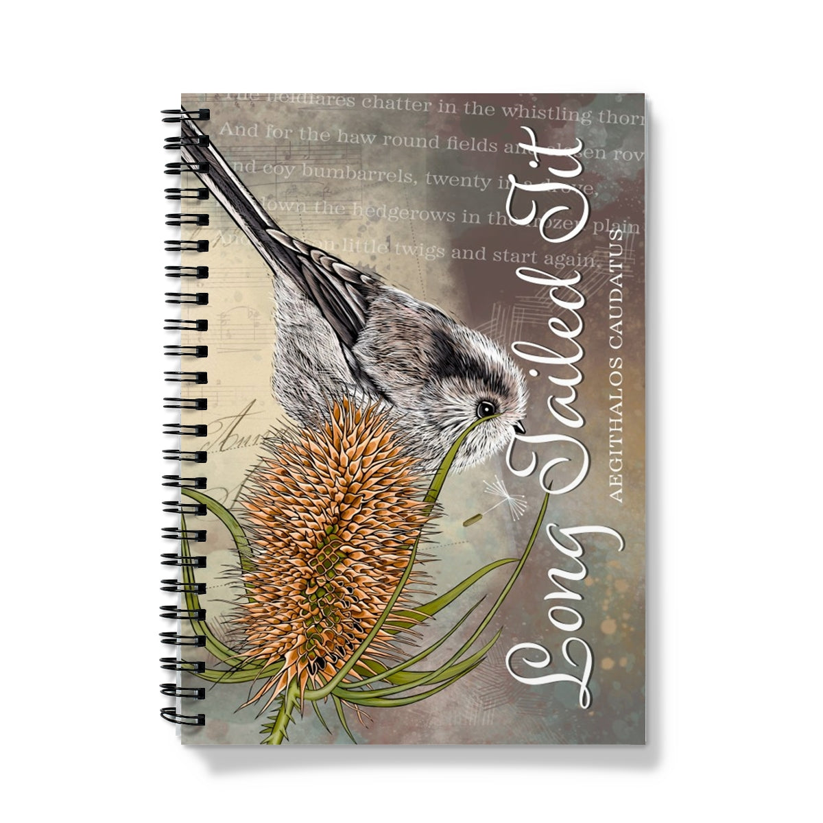Long Tailed Tit Spiral Bound Notebook