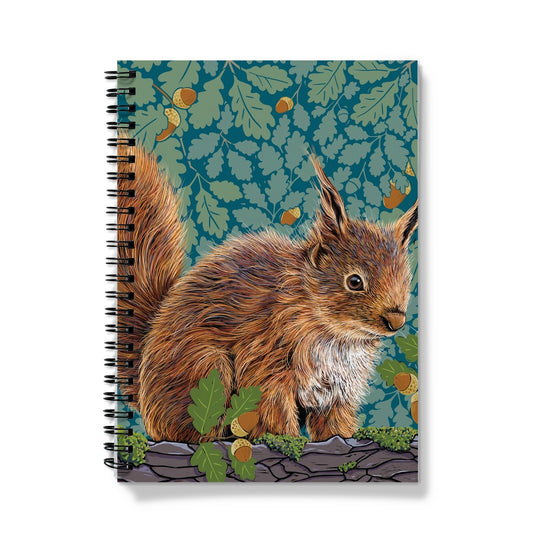 Red Squirrel Spiral Bound Notebook