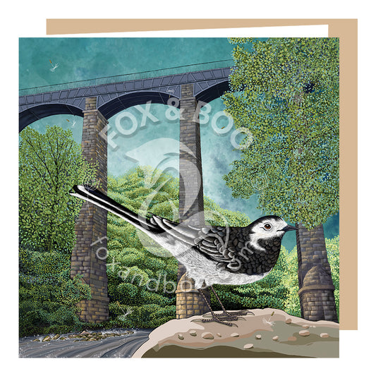 Wagtail at Pontcysyllte Aqueduct Greeting Card