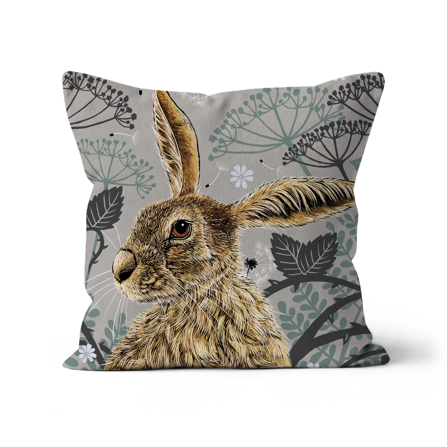 Wild Woodland Hare Cushion