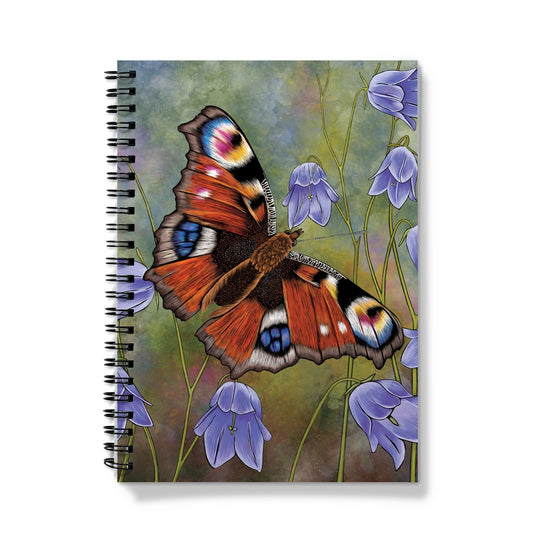 Peacock Butterfly Spiral Bound Notebook