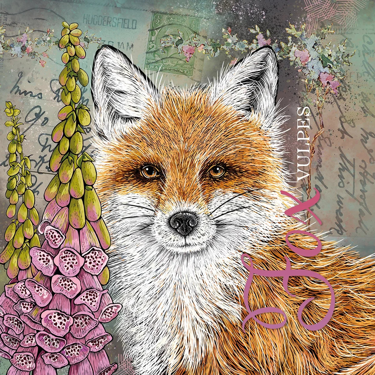 Vintage Style Fox