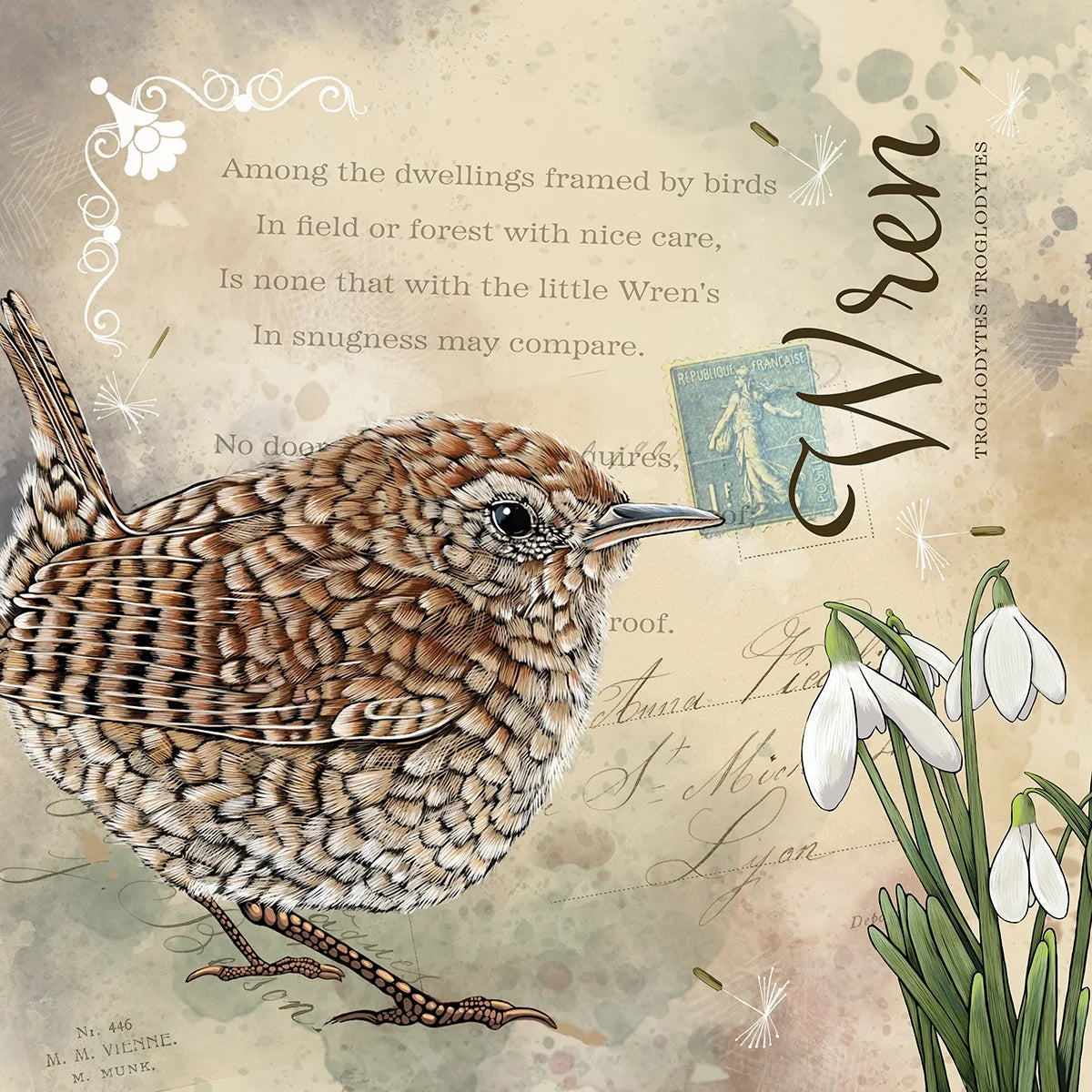 Vintage Style Wren