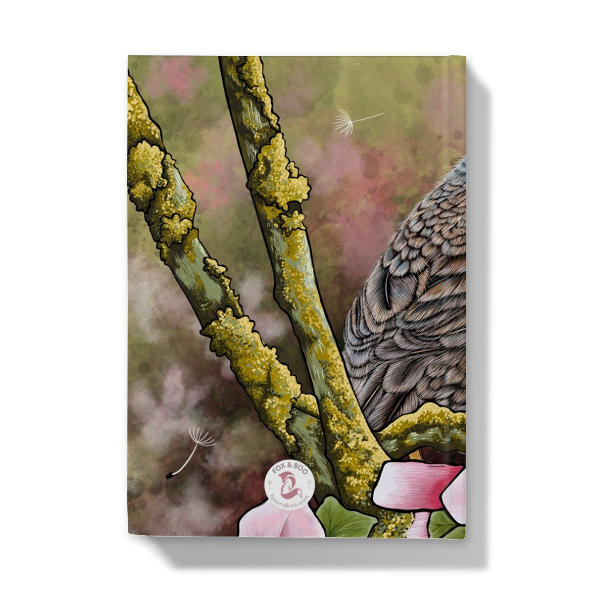Dunnock Hardback Notebook Journal - reverse