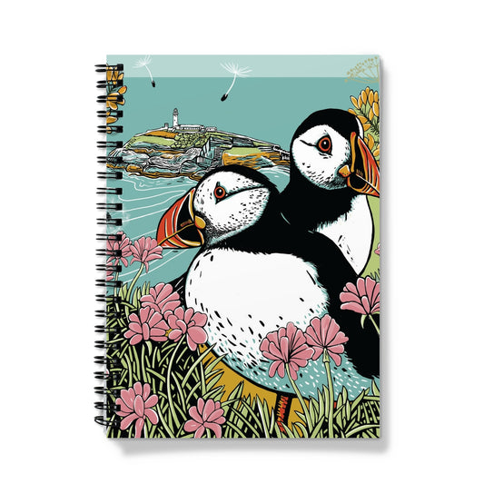 Clifftop Puffins Notebook