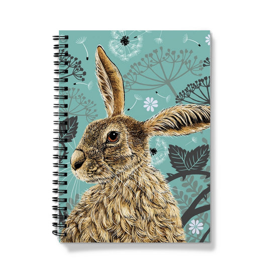 Hare Spiral Bound Notebook - Vintage Aqua