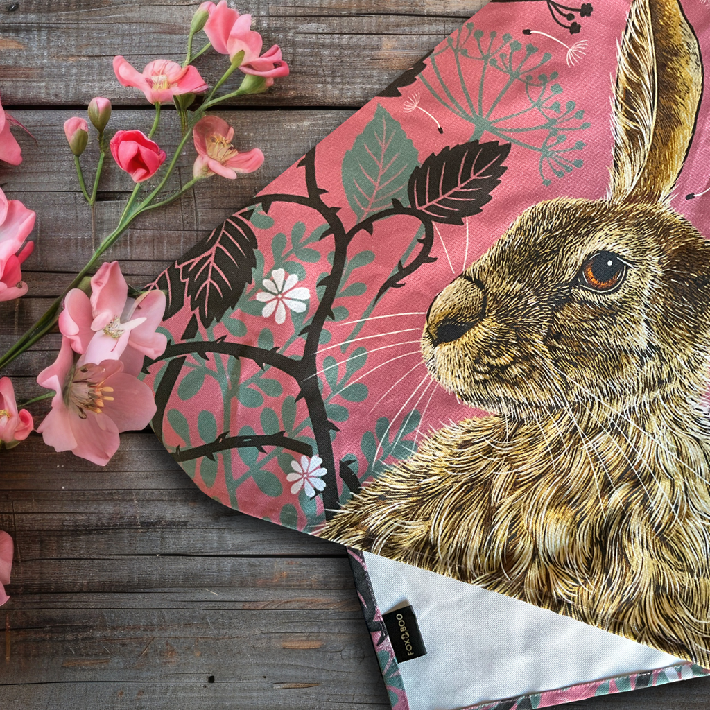 Woodland Hare Tea Towel
