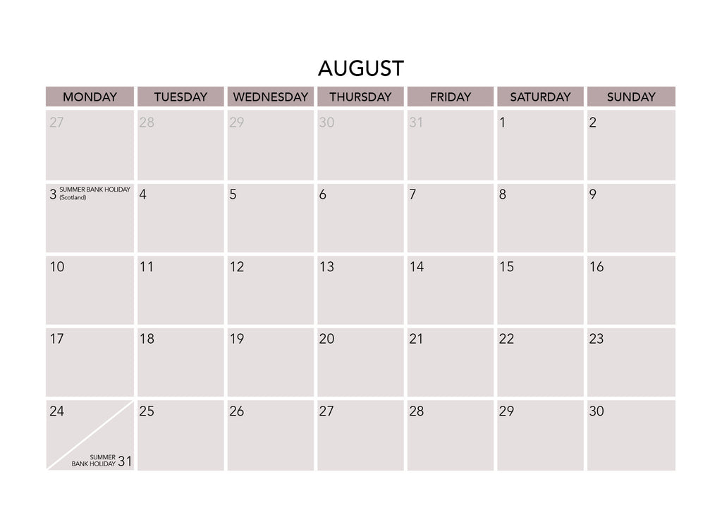 Fox & Boo 2026 A4 Wall Calendar