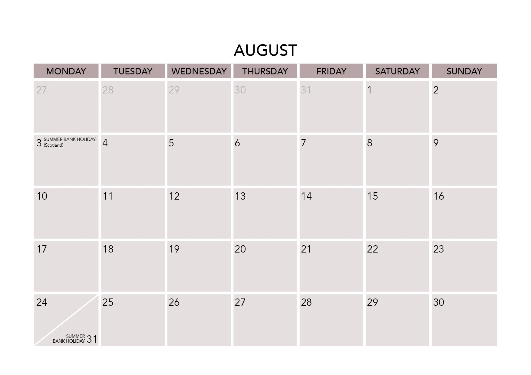 Fox & Boo 2026 A4 Wall Calendar