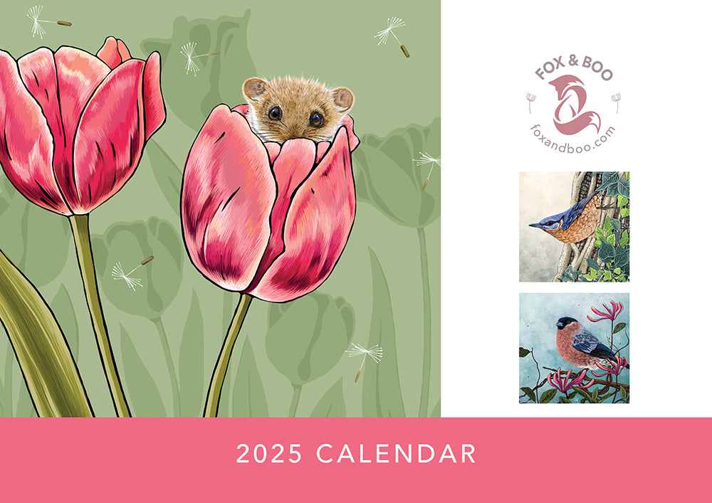 Wholesale Fox & Boo A4 Wall Calendar