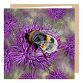 Bumble Bee and Wildflower Greeting Card