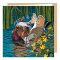 Mandarin and Marigolds Greeting Card