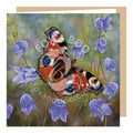 Peacock Butterfly and Harebells Greeting Card