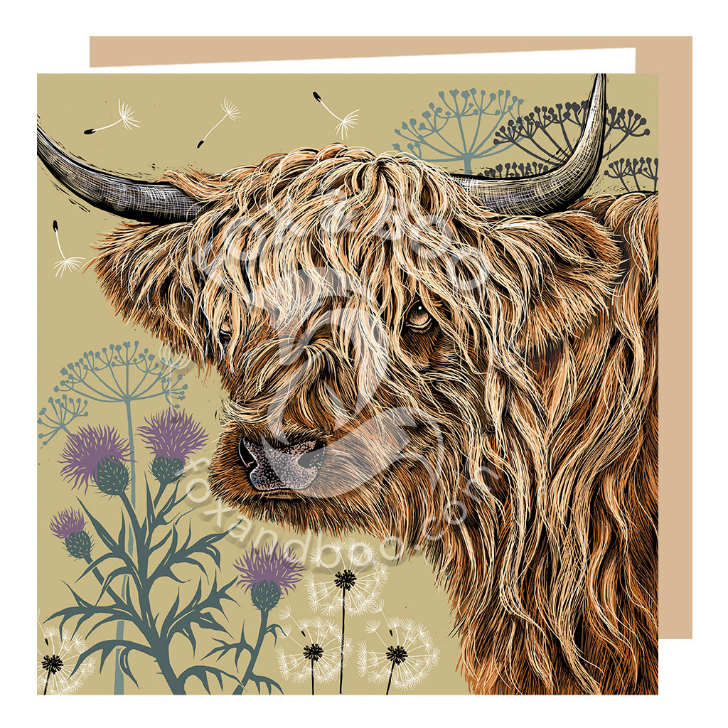 Thistle 'n' Coo Greeting Card