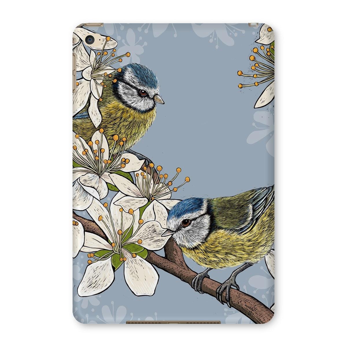 Hedgerow Blue Tits tablet case, designed by Fox and Boo