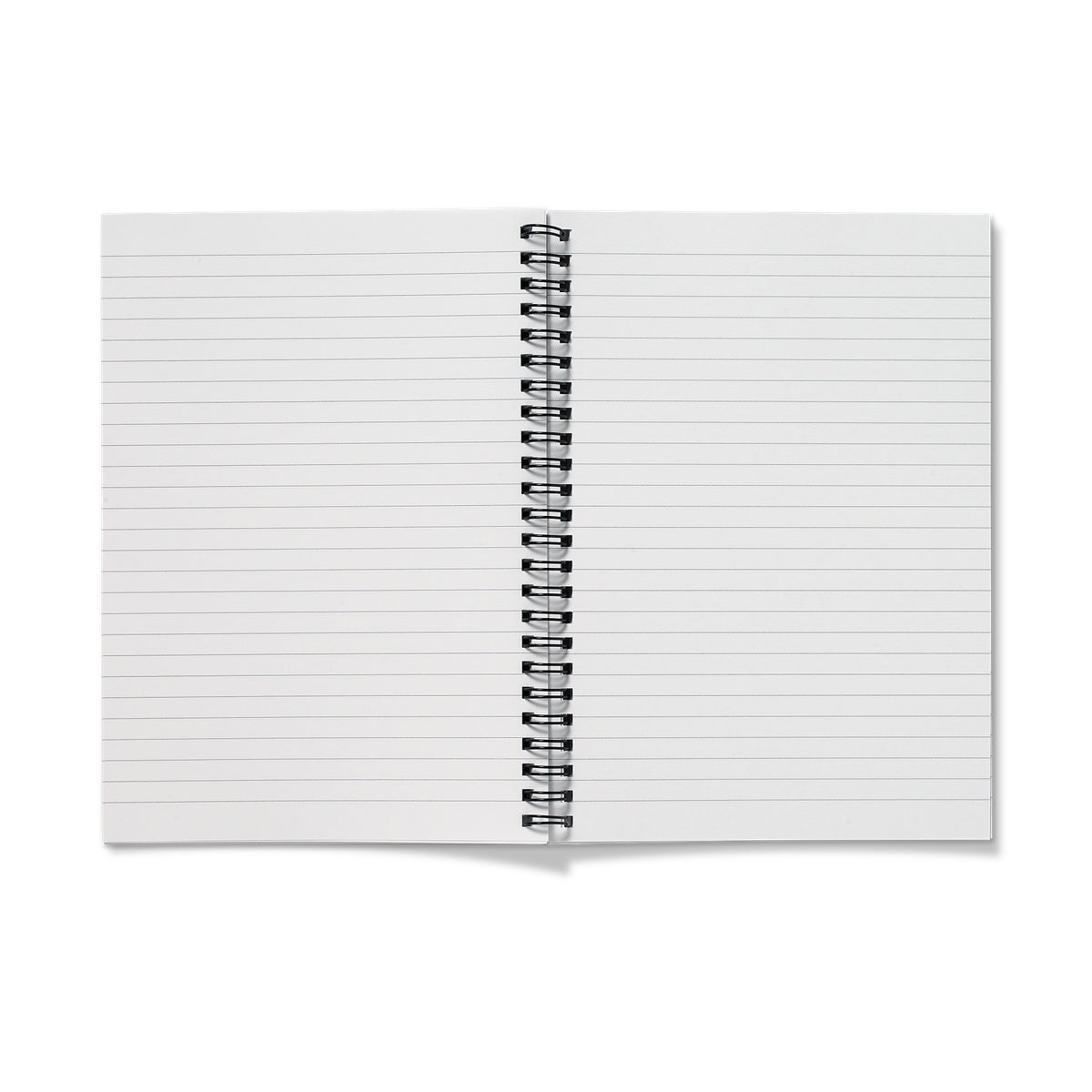 Lined inner pages f spiral bound notebook
